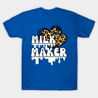 Leopard Heart  - Mom motherhood Milk maker T-Shirt